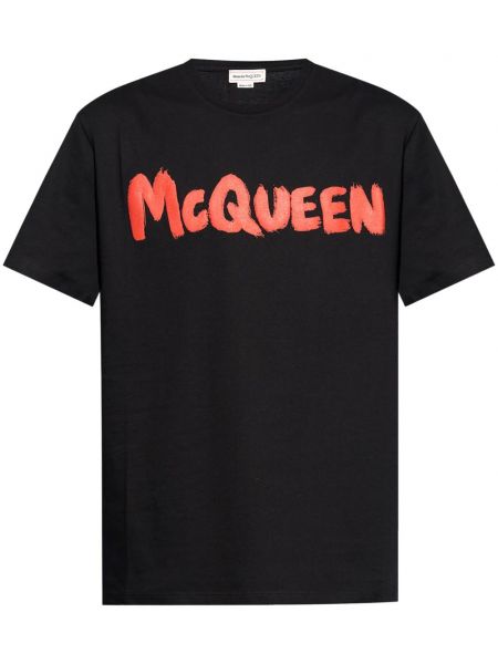 T-shirt en coton à imprimé Alexander Mcqueen