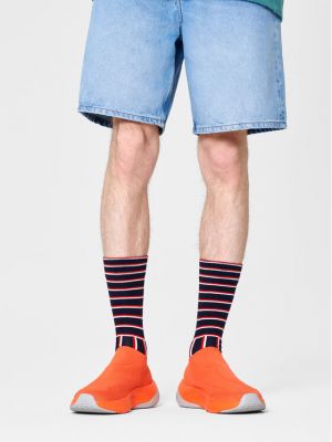 Kojinės virš kelių Happy Socks mėlyna