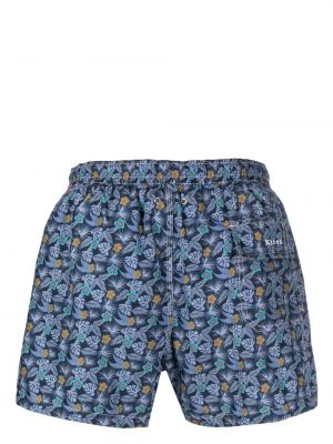 Geblümte shorts mit print Kiton blau