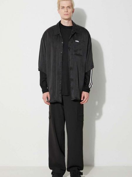 Μακρυμάνικη βαμβακερή μπλούζα Y-3 μαύρο