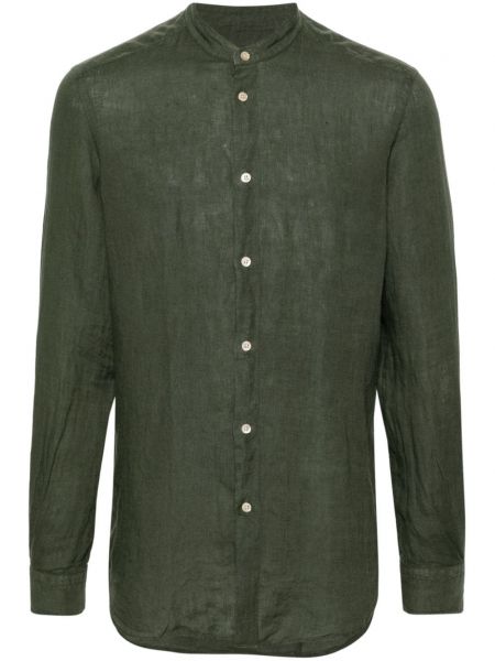 Lininė ilgi marškiniai Boglioli žalia