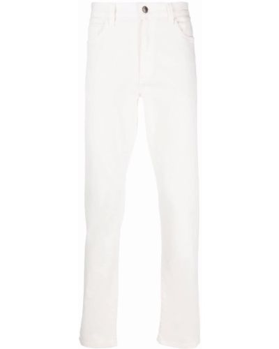 Blugi skinny Zegna alb