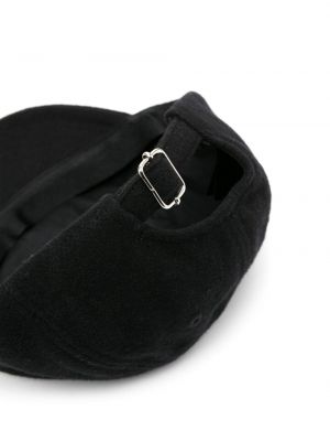 Haftowana czapka z daszkiem A.p.c. czarna