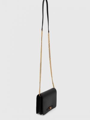Kožna torbica Elisabetta Franchi crna