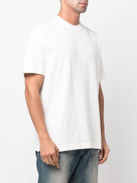 Bavlněné tričko s výšivkou Closed bílé