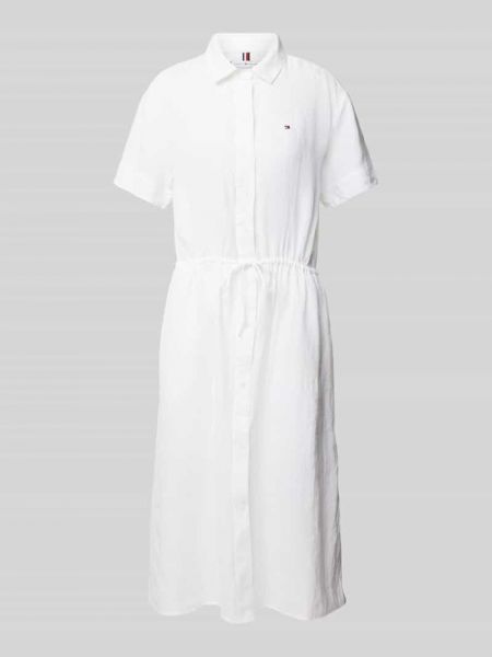 Sukienka koszulowa Tommy Hilfiger biała