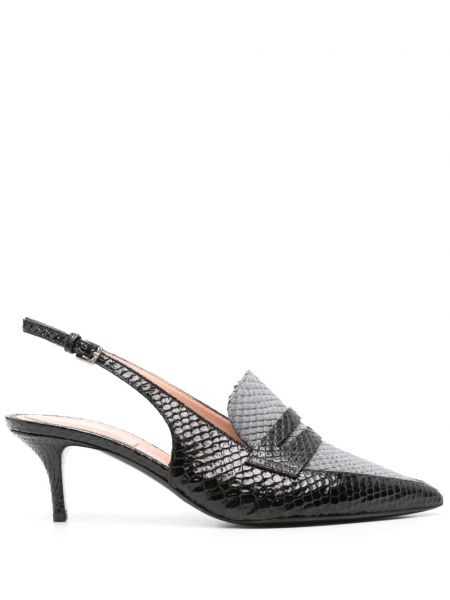 Slingback pumper med stropper Alberta Ferretti sort