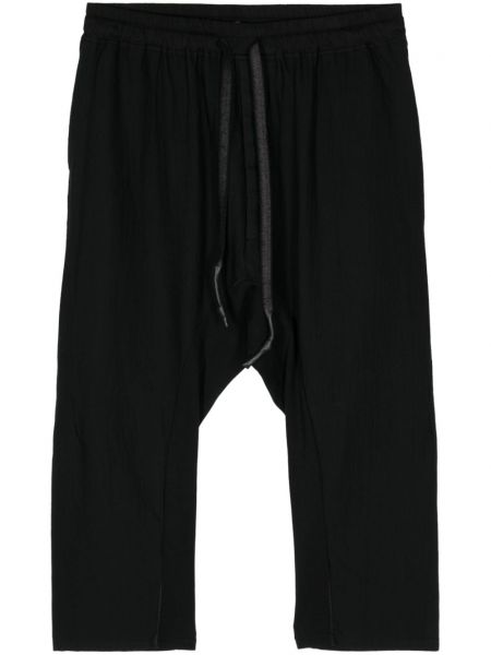 Βαμβακερό παντελόνι από ζέρσεϋ Isaac Sellam Experience μαύρο