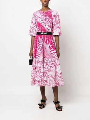 Kleid mit print ausgestellt Just Cavalli pink