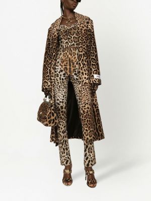 Raštuota rankinė su viršutine rankena leopardinė Dolce & Gabbana