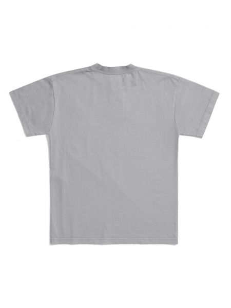 Džersis siuvinėtas marškinėliai Balenciaga pilka