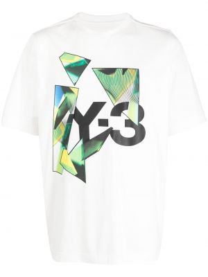 T-shirt con stampa Y-3 bianco