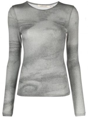 T-shirt di lana a maniche lunghe Paloma Wool grigio