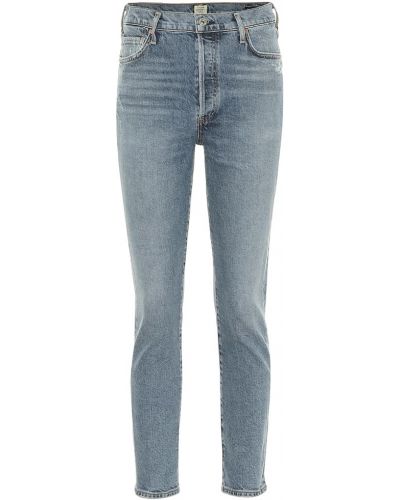 Jeans skinny taille haute slim Citizens Of Humanity bleu