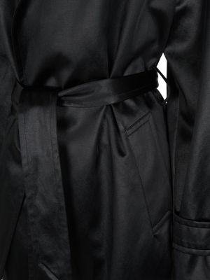 Cinturón de algodón Saint Laurent negro