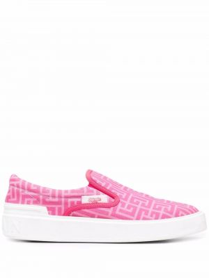 Skli på slip-on sneakers Balmain rosa