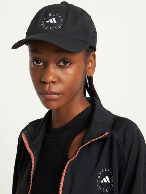 Cappello con visiera Adidas By Stella Mccartney nero
