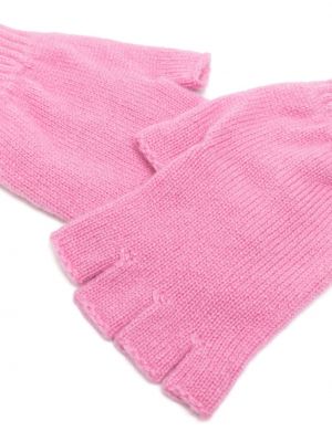 Kašmírové rukavice Pringle Of Scotland růžové