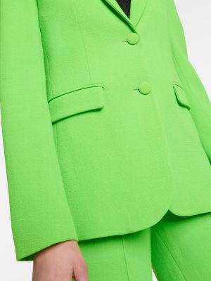 Blazer de lana Christopher Kane verde