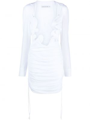 Sukienka koszulowa Christopher Esber biała