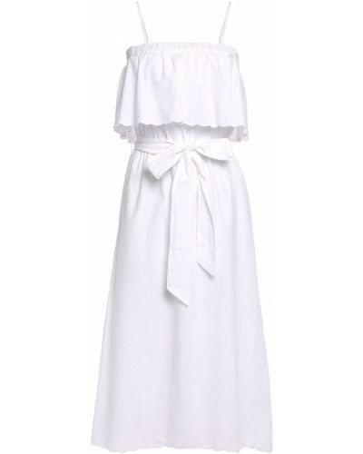 Bílé šaty ke kolenům bavlněné Joie