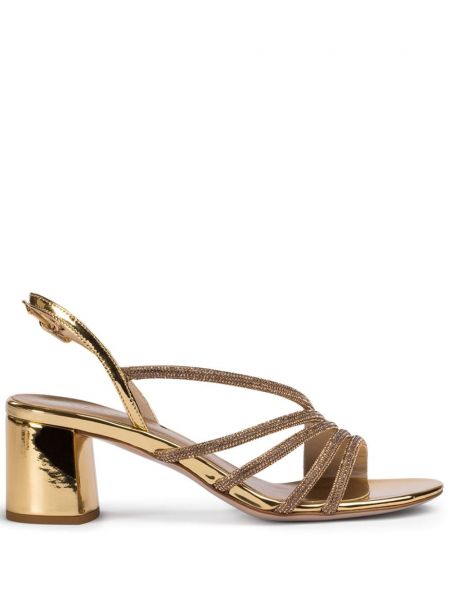 Sandale mit kristallen Le Silla gold