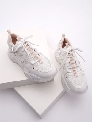 Csipkés átlátszó fűzős sneakers Marjin