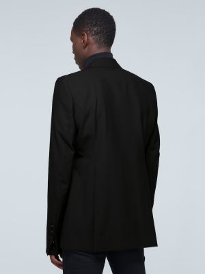 Slim fit oblek Rick Owens černý