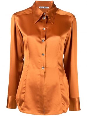 Sateng skjorte Acne Studios oransje