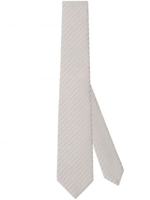 Копринена вратовръзка от креп Gucci сиво