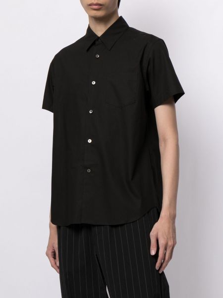 Plisovaná košile s kapsami Fumito Ganryu černá