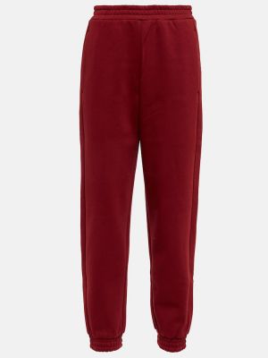 Pantaloni sport din jerseu Max Mara roșu