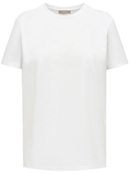 Koszulka bawełniana z okrągłym dekoltem 12 Storeez biała