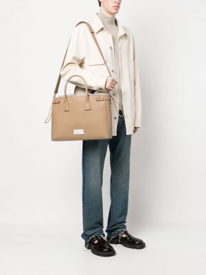 Leder shopper handtasche Maison Margiela braun