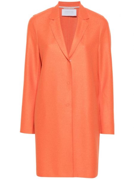 Vlnený kabát Harris Wharf London oranžová