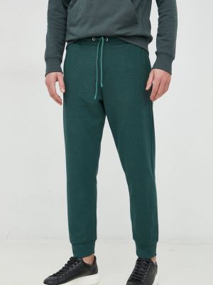 United Colors of Benetton spodnie dresowe męskie kolor zielony gładkie