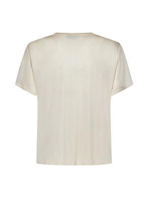 Jedwabna koszulka Tom Ford beżowa