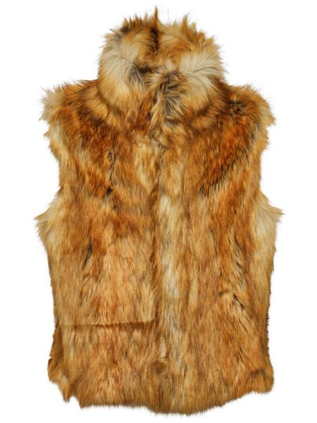 Gilet en fourrure en fourrure Dsquared2 marron