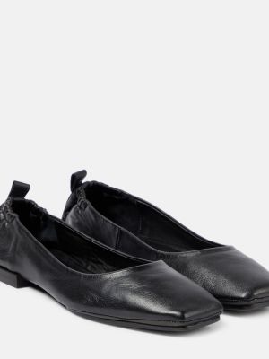 Bőr balerina cipők Souliers Martinez fekete