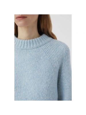 Sweter z okrągłym dekoltem Closed niebieski
