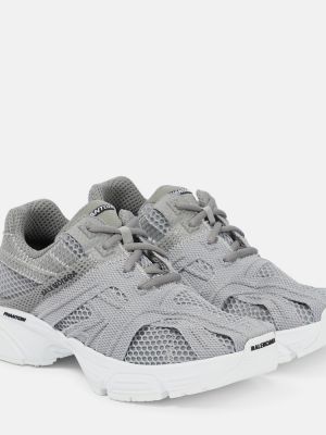 Sneakers in mesh Balenciaga grigio