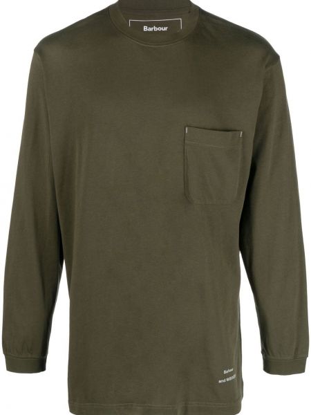 Långärmad t-shirt Barbour grön