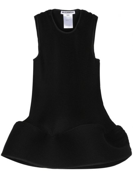 Plisirana mini obleka Melitta Baumeister črna