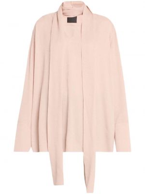 Μεταξωτή μπλούζα Givenchy ροζ