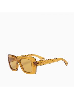 Okulary przeciwsłoneczne Lanvin beżowe