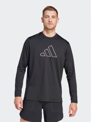 Priliehavé športové tričko Adidas čierna
