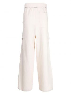 Pantalon de joggings en tricot Zzero By Songzio blanc