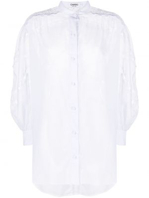 Bluza z vezenjem z gumbi Charo Ruiz Ibiza bela