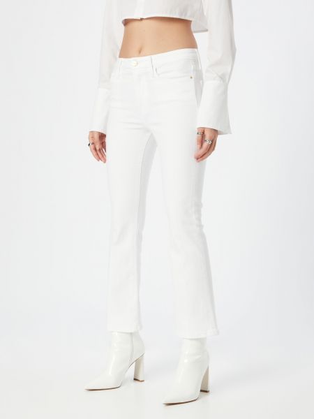 Jeans a zampa Frame bianco