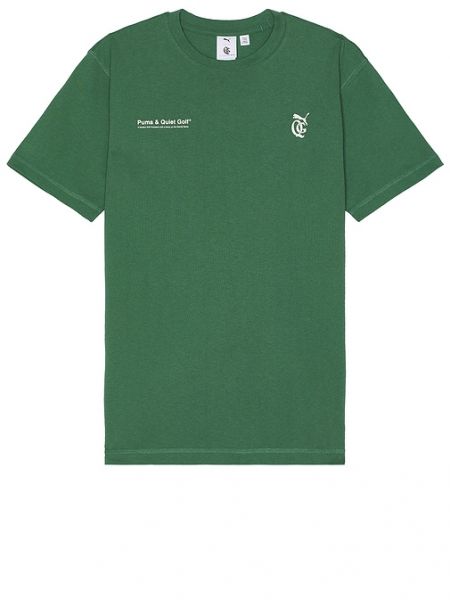 T-shirt Quiet Golf vert